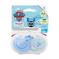 Chupeta Lolly Patrulha Canina Dia E Noite Silicone Ref.5814