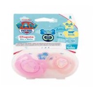 Chupeta Lolly Patrulha Canina Dia E Noite T2 Rosa 5815-02