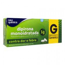 Dipirona Monoidratada 1g 20cpr Gen.neo QuÍmica