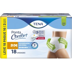 Roupa Íntima Tena Pants Confort P/m Leve 18 Pague 16un
