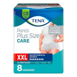Roupa Íntima Tena Plus Size Care Xxl 8un