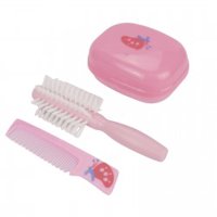 Kit Viagem Baby Care Marilu 2un De Pente E Porta Escova