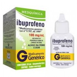 Ibuprofeno 100mg/ml Gotas 20ml Gen.medquimica. 100 Mg 20 Ml Anti-inflamatório E Analgésico_#44; Indicado Para Dor E Febr