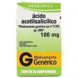 Ácido Acetilsal.100mg 30cpr Gen.medquimica