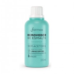 Removedor De Esmalte Farmax Argan 100ml Sem Acetona
