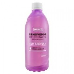 Removedor De Esmalte Farmax Uva 500ml Sem Acetona