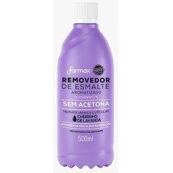 Removedor De Esmalte Farmax Cheirinho Lavanda 500ml Sem Acetona