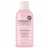 Removedor De Esmalte Farmax 7 Em 1 Óleos Naturais Sem Acetona 100ml