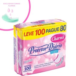 Absorvente Charms Protetor DiÁrio Leve100un Pague80un