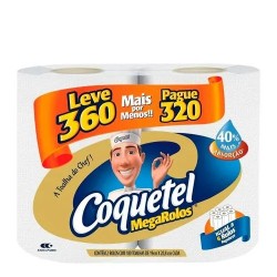 Papel Toalha Coquetel Mega Rolos Leve360 Pague320
