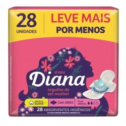Absorvente Diana Suave Com Abas 28un