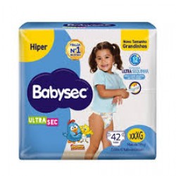 Fralda Babysec Ultra Hiper Xxxg 42und