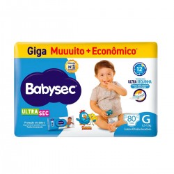 Fralda Babysec Ultra Giga G 80un