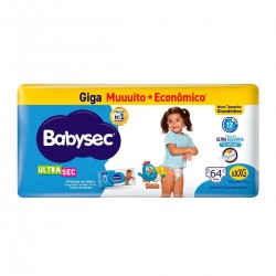 Fralda Babysec Ultra Giga Xxxg 64un