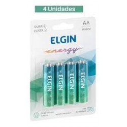 Pilha Elgin Alcalina Aa Pequena 4un