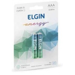 Pilha Elgin Alcalina Aaa Palito 2un