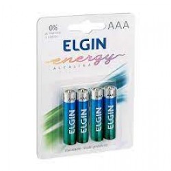 Pilha Elgin Alcalina Aaa Palito 4un