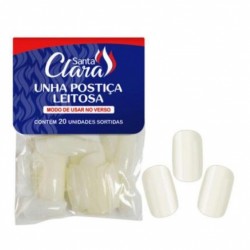 Unhas PostiÇas Santa Clara Leitosa 20un 3318