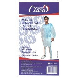 Avental DescartÁvel Santa Clara Com Manga Tnt G.20
