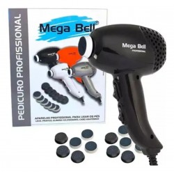 Aparelho Pedicuro Mega Bell Compact Preto 127v Ref.349