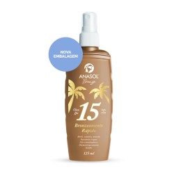 Bronzeador Anasol Fps15 Óleo RÁpido 125ml