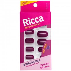 Unhas PostiÇas Ricca Roxo Ametista 1976