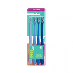 Escova Dental Kess Basica Anual 4un Rf.2102
