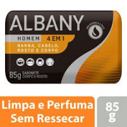 Sabonete Albany Homem 4em1 Barba Cabelo Rosto E Corpo 85g