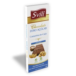 Chocolate Svili Zero Castanha De Caju 20g