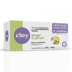Sabonete Cloy Beauty Ginger E Lemon 6un De 80g Leve+pague-