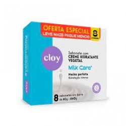 Sabonete Cloy Beauty Milk Care 8un De 80g Leve+pague-