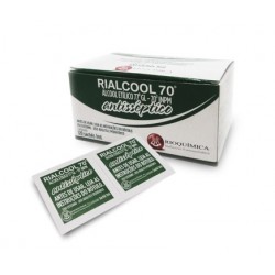 Álcool 70% RioquÍmica Rialcool 120un De SachÊ