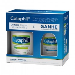 Cetaphil Creme Hidratante 453g + LoÇÃo De Limpeza 120ml