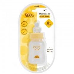 Mamadeira Cimed JoÃo E Maria Orto Amarela Fluxo Lento 120ml