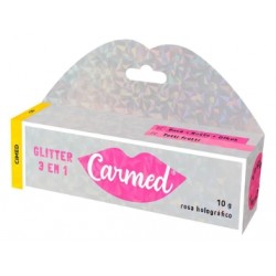 Hidratante Labial Carmed Glitter 3 Em 1 Rosa HologrÁfico 10g