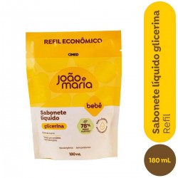 Sabonete LÍquido Cimed JoÃo E Maria BebÊ Glicerina Refil 180ml