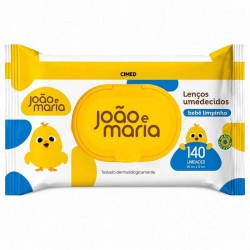 LenÇo Umedecido Cimed JoÃo E Maria BebÊ Limpinho 140un