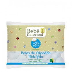 AlgodÃo Bolas BebÊ Natureza 50g