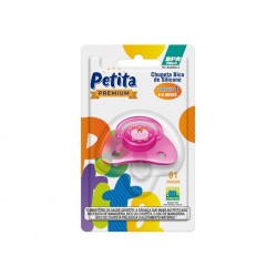Chupeta Petita Silicone Ursinho Rosa NÚmero 1 Ref.7351