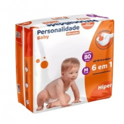 Fralda Personalidade Ultra Sec Hiper M 80un