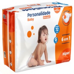 Fralda Personalidade Ultra Sec Hiper G 72un