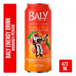 EnergÉtico Baly Brasil Drink Morango E PÊssego 473ml