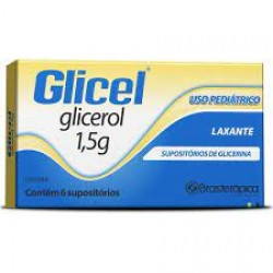 Glicel 1,5g SupositÓrio Infantil 6un