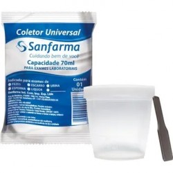 Coletor Universal Fezes/urina Sanfarma Caixa 1un