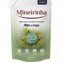 Sabonete LÍquido Mineirinha Refil Erva Doce 400ml