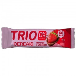 Barra De Cereais Trio Zero Morango Com Chocolate 18g