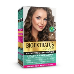 Tonalizante Bio Extratus Color Kit 67 Louro Escuro Chocolate 135g