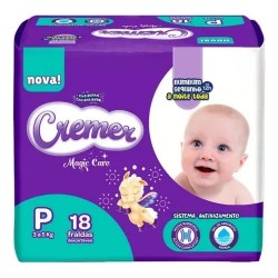 Fralda Cremer Jumbinho P 18un Nova