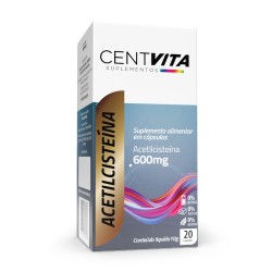 Centvita Acetilcisteina 500mg 20cps