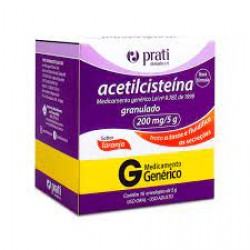 Acetilcisteina 200mg 16env 5g Gen.prati